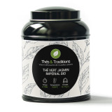 Box of Thés et Traditions organic imperial jasmine green tea with preparation instructions
