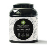 Fruity Boost Mate Tea Box with Blueberry Lime Flavor by Thés et Traditions