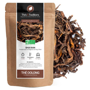 Oolong Shui Xian Bio, ganze Blätter lose, Kraftpapierbeutel, in Frankreich abgefüllt