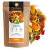 Rose morning herbal tea orange grapefruit flavor organic kraft bag natural ingredients Rose morning herbal tea orange grapefruit flavor organic kraft bag natural ingredients