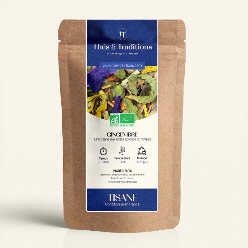 All Natural Fenugreek & Ginger Spice Herbal Tea – Caffeine Free Wellbeing Blend 70g