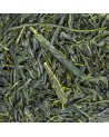 organic Shincha Miyazaki green tea loose leaves natural texture