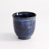 cobalt blue ceramic cup glossy finish 200 ml capacity without handle