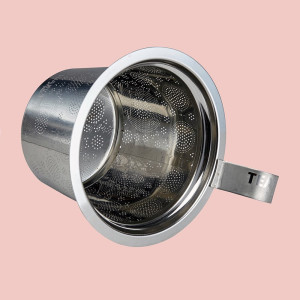 Teiera Amami in acciaio inox con filtro perforato per infusione di tè e tisana