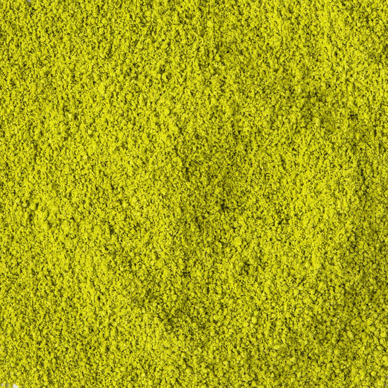 Polvere di matcha vaniglia fine e verde per infusione e cucina