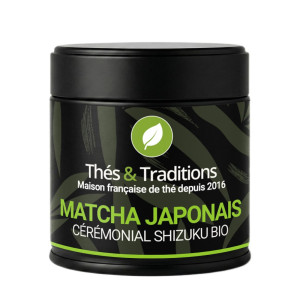 Packung japanischer Bio-Zeremonien-Matcha Shizuku von Thés & Traditions