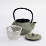 Green Arare Cast Iron Teapot | Thés & Traditions