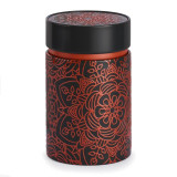 Boîte à thé Mandala Ebony noir
