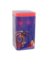 Theedoos Sweet Little Geisha Fire decoratie draak en vuurwerk rood en paars