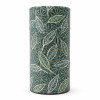 Boîte cylindrique décor feuilles vertes motifs traditionnels pour thé Thés et Traditions