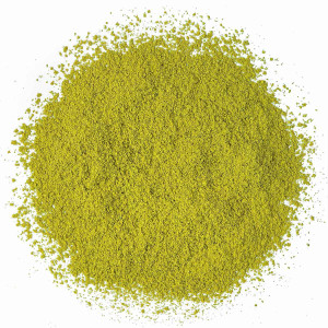 polvere di tè matcha biologico colore verde fine e omogenea