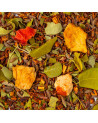 Blend of rooibos leaves and fruit pieces for tarte tatin infusion