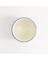 Tazza Flora Japonica Ginkgo 17cl vista dall'alto interno bianco bordo blu