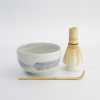Matcha Hayase geschenkset keramische kom bamboe klopper en traditionele lepel voor matcha thee
