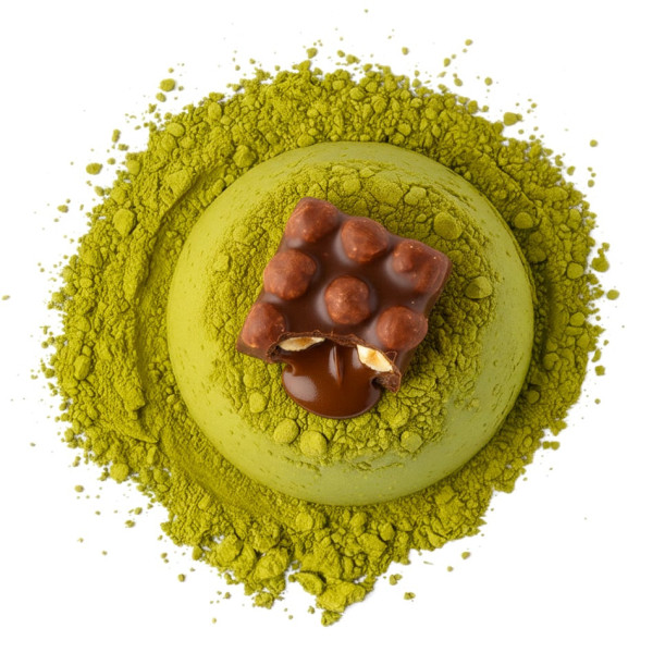 Matcha Latte Schokolade Haselnuss