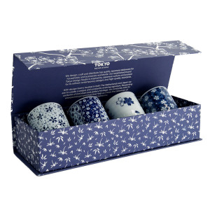 Coffret 4 tasses japonaises Tokyo Design, 160 ml