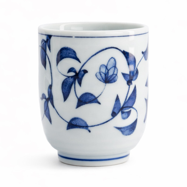 Japanese Blue Peony Tea Cup | Authentic Porcelain