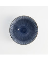 Tasse Sendan Blue 190 ml, geometrisches Muster in Blau und Weiß, feines Keramik-Inneres