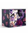 380ml mug with Maiko decoration featuring flower and fan motifs in Tokyo Design Studio gift box