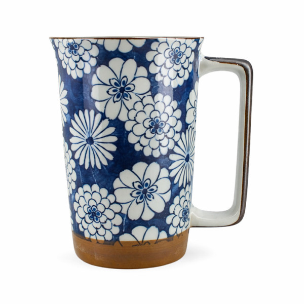 Tazza Giapponese Kiku – Tazza a Fiori, Ceramica Artigianale