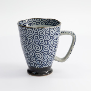 Mug Blue Grey Circle