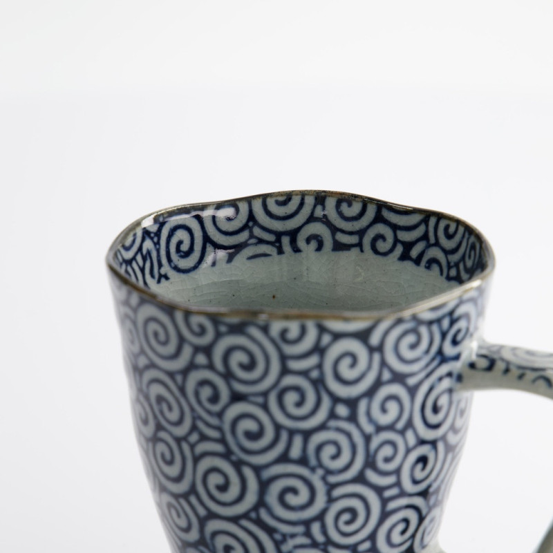 Mug Blue Grey Circle