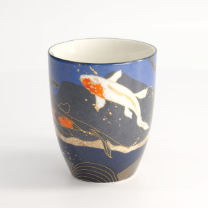 Kawaii Goldfish Blue Mug