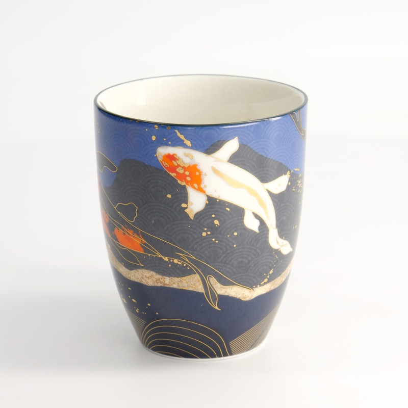 Kawaii Goldfish Blue Mug