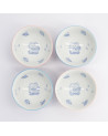 Kawaii Lucky Cat Blue/Pink Ricebowl