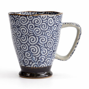 Mug Blue Grey Circle