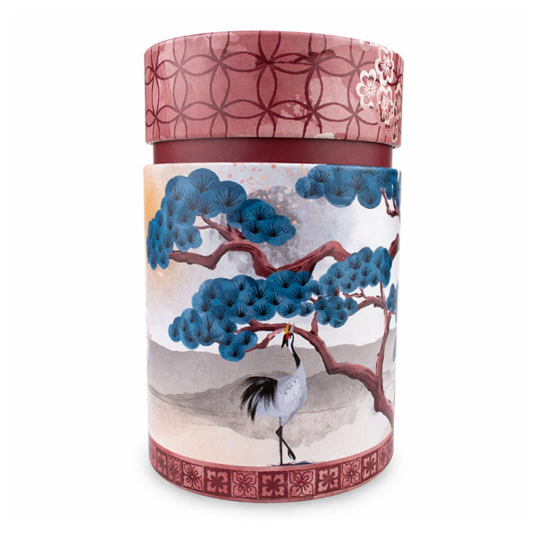 Theeblik Rode Kraanvogel 150 g van blik