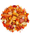 dried fruit blend and petals for Peach Melba herbal tea by Thés & Traditions