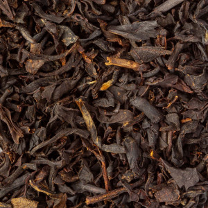 tè nero foglie intere con scaglie di vaniglia per infuso aromatico