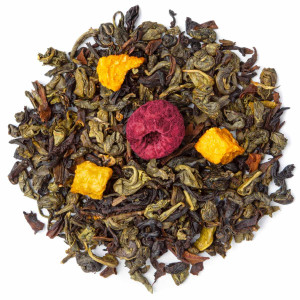 miscela di tè nero guwahati con pezzi di frutti rossi e agrumi secchi