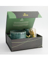 Coffret Matcha Nagomi 4 pièces en porcelaine blanche, contenance 550 ml, accessoires pour rituel matcha.