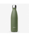 Qwetch thermosflles Granite Kaki 500 ml in roestvrij staal, matte afwerking kaki-groen, zilveren dop.