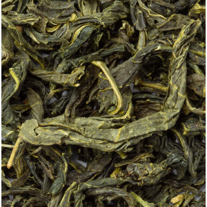 Feuilles de thé vert Korea Mystic Green Thés & Traditions aux nuances vertes et brunes