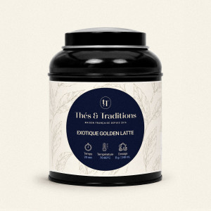 Organic Golden Latte Powder, Turmeric &amp; Caffeine-Free | Thés & Traditions