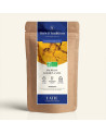 Emballage kraft Golden Latte Exotique poudre curcuma bio Thés et Traditions lait conditionné en France