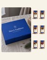Thés & Traditions Christmas Gift Set: the blue case and the teas it contains