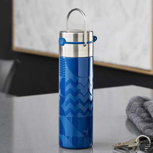 Leeza Geo Blue Insulated Bottle