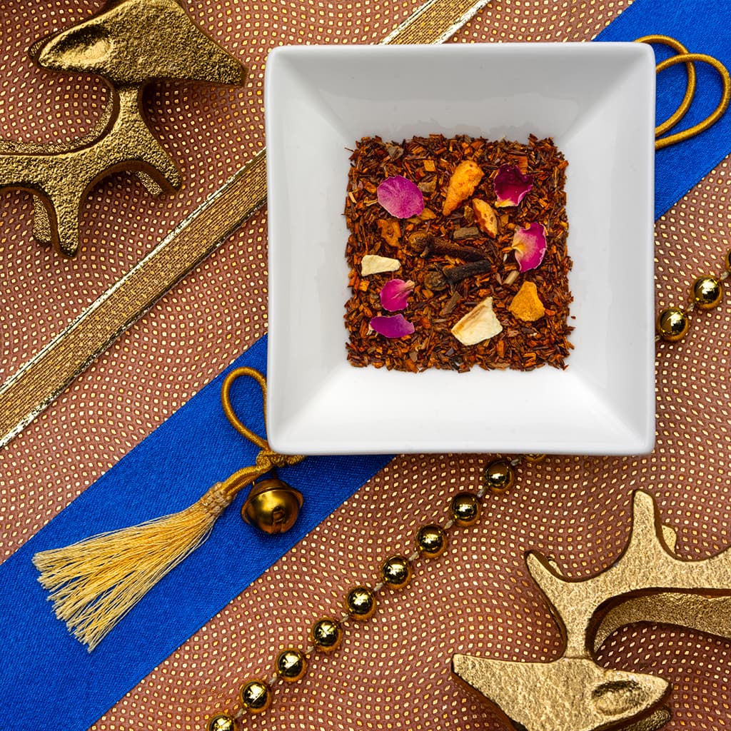 Rooibos sur table de noël