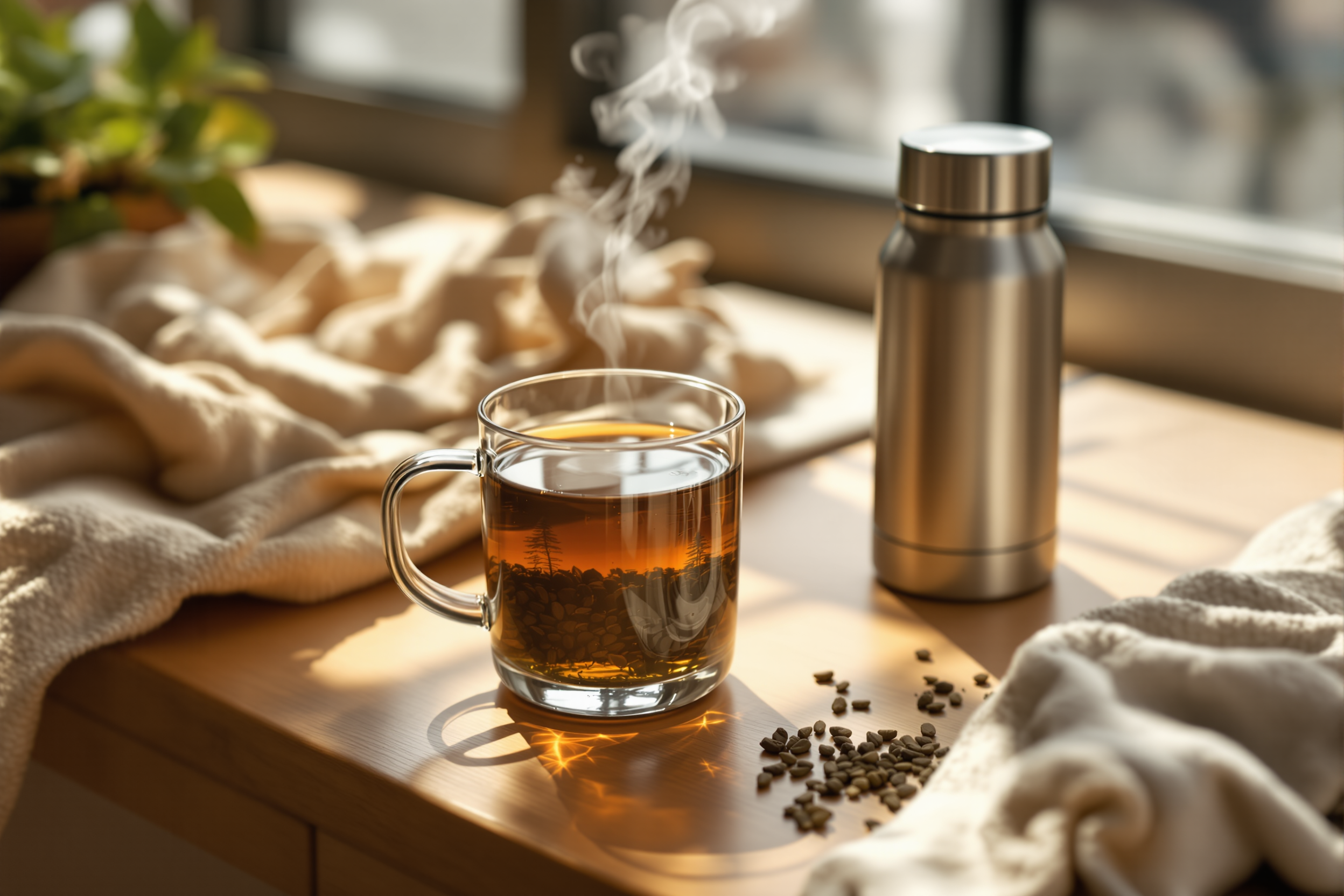 Theemokken en thermosflessen met thee-ei: de voordelen
