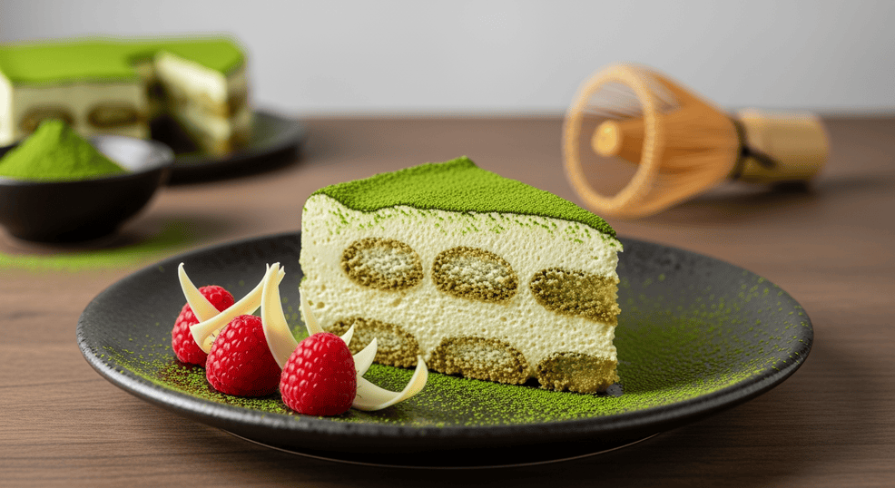 Tiramisu au matcha : quand l'Italie rencontre le Japon dans votre assiette