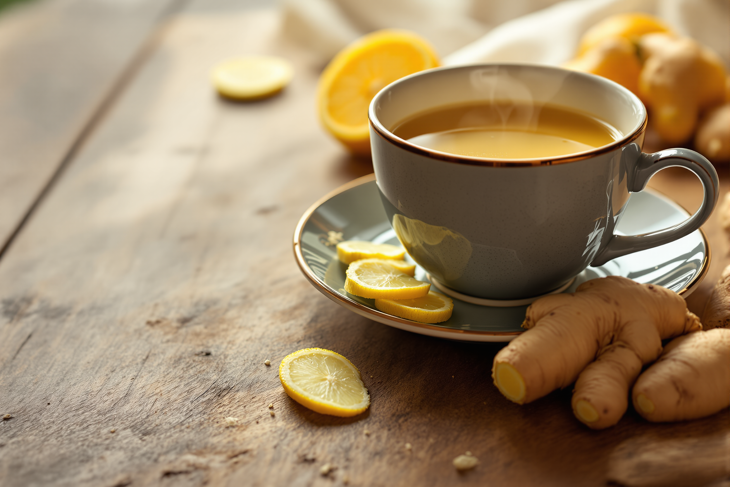 Ginger Herbal Tea: 7 Benefits + Anti-Nausea Recipe